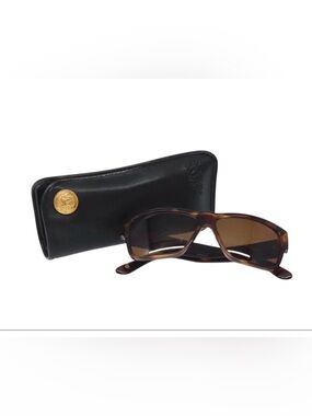 Gianni Versace Brown Gradient Sunglasses with Black Case-Preowned